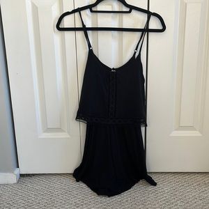 Topshop Black Romper